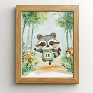 Poster Waschbär für Kinder und Baby