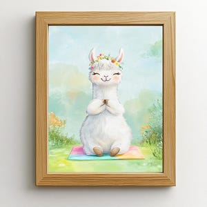 Poster Lama, für Kinder und Baby, Kinderposter Poster Kinderzimmer Poster Baby Geschenk Mädchen Geschenk Junge Poster Kinder Tierposter