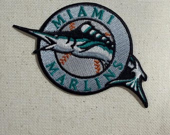 Marlins Embroidered Iron On Patch