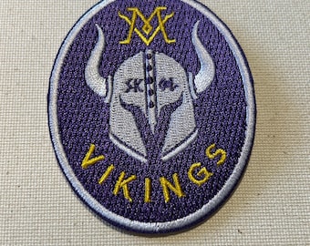 Vikings Embroidered Iron on Patch