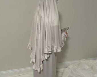 Islamic Prayer, Hijab, Salah Clothes, Muslim , Islam, Quran, Ramadan, mosque, worship, dress, garments, satin, cotton, veil, Eid, fasting