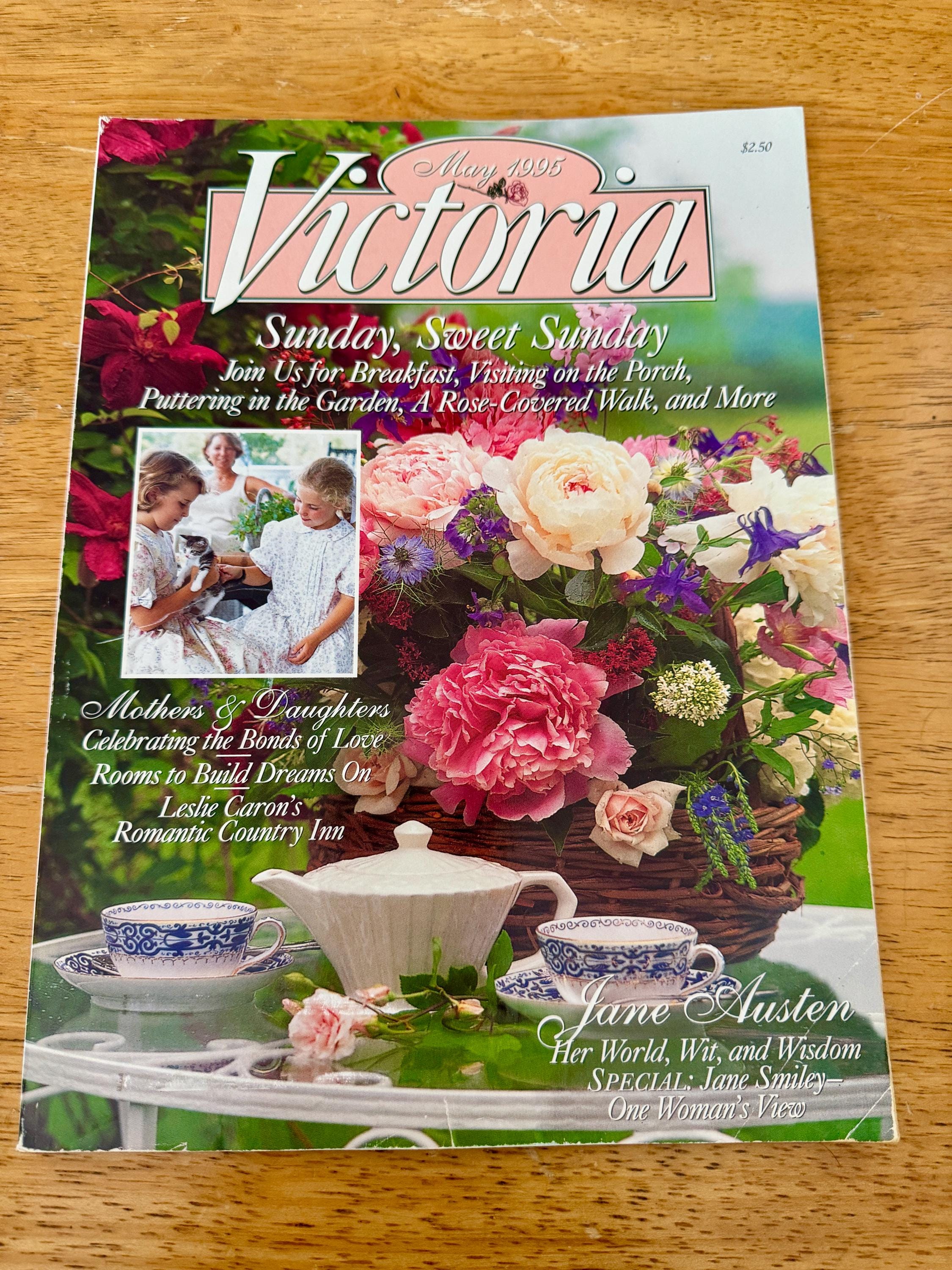 Victoria August 1995 洋雑誌 Victoria Magazine 1995 - Etsy