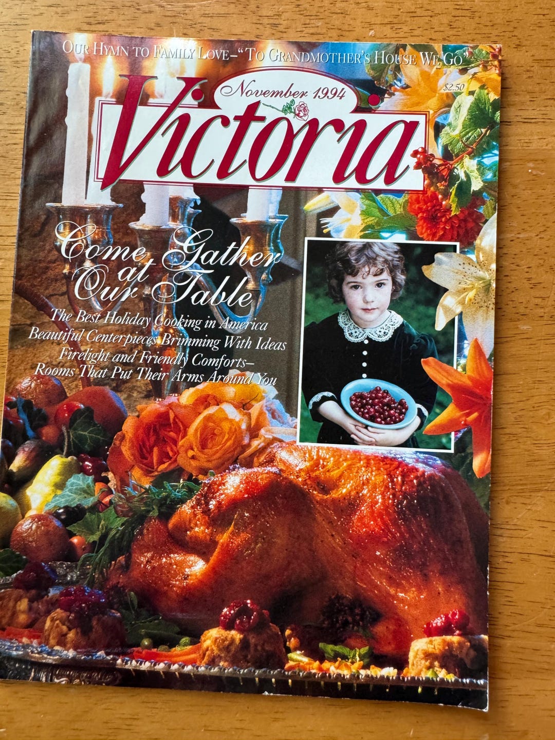 Vintage Victoria Magazine: November 1994 Thanksgiving Issue - Etsy