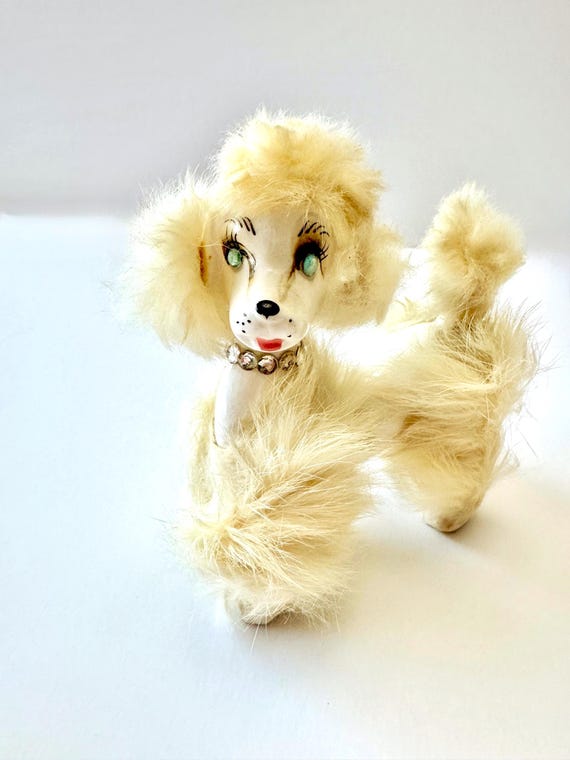 * vintage dog ୨୧ * モコモコ ホワイトの プードルちゃん vintage dog ୨୧ * モコモコ ホワイトの プードルちゃん - メルカリ