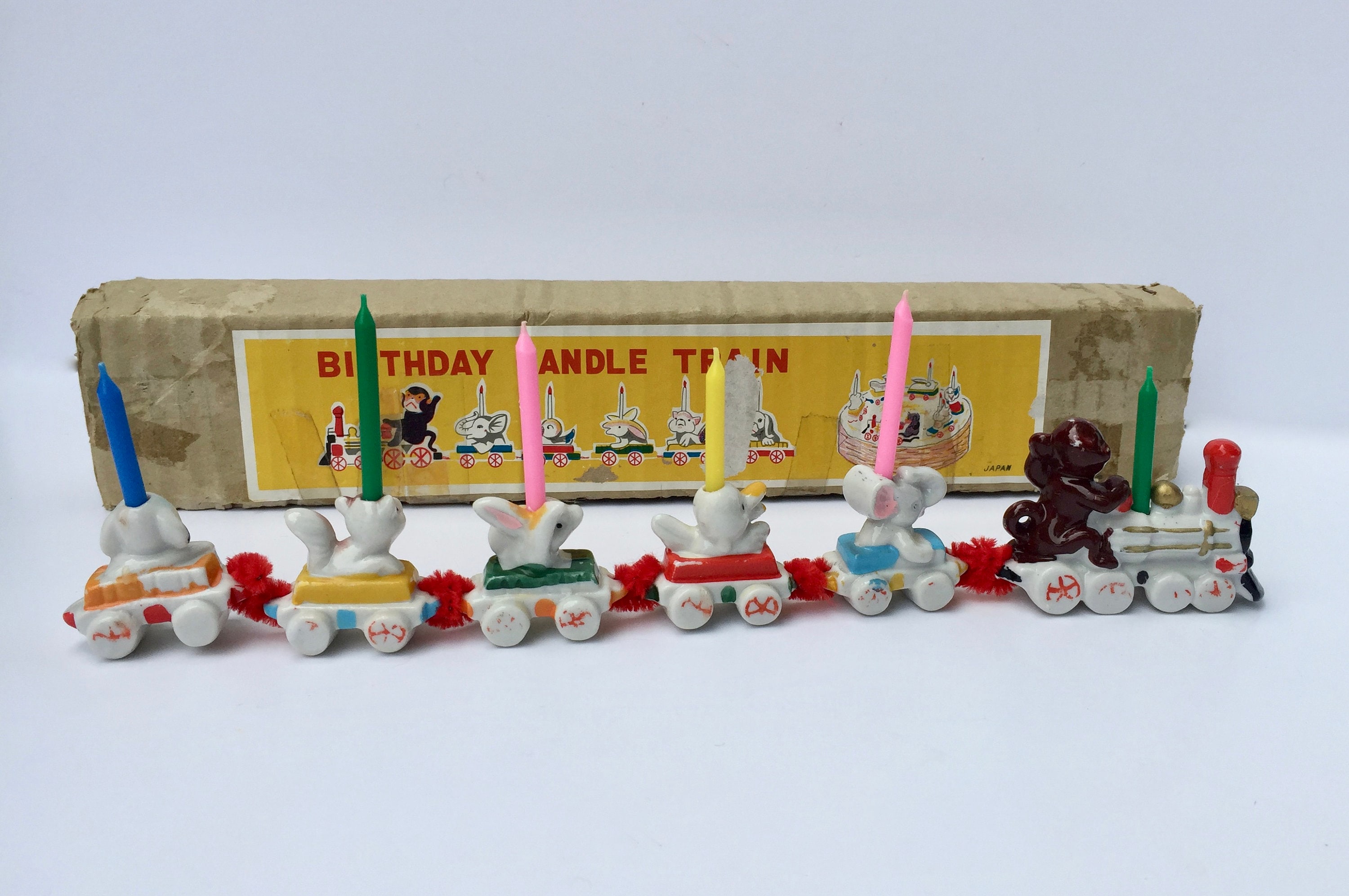 Vintage Birthday Candle Train Vintage Children's Etsy