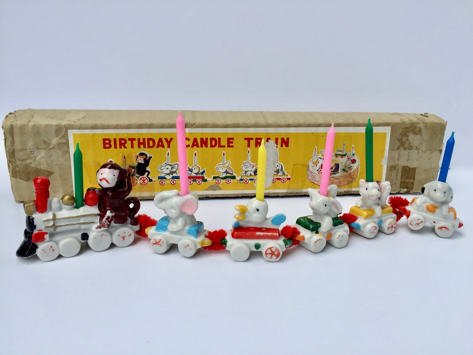 Vintage Birthday Candle Train Vintage Children's Etsy