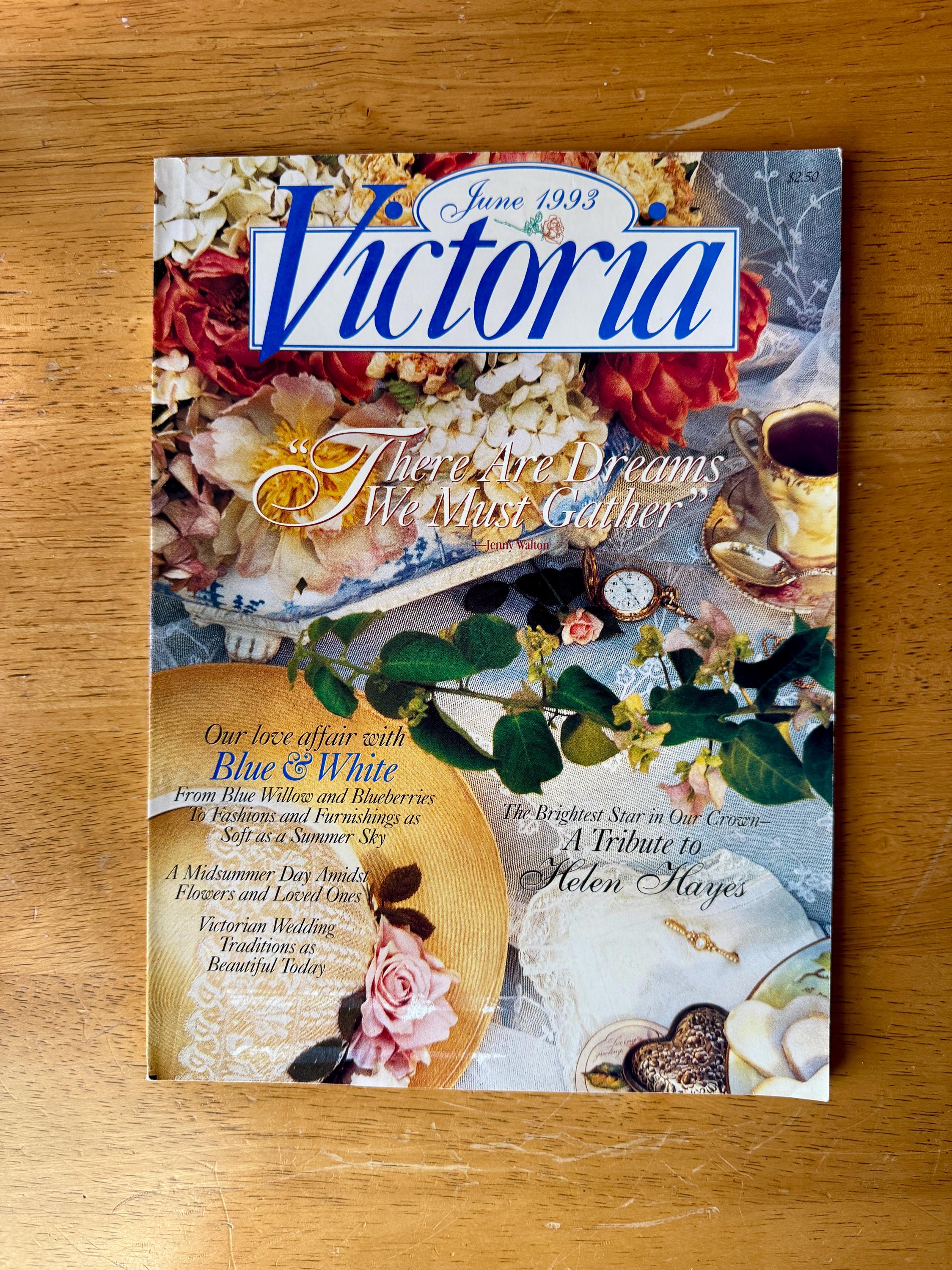 Vintage Victoria Magazine: June 1993, Home & Garden Decor - Etsy