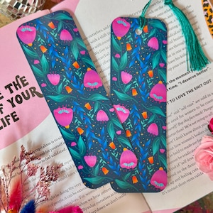 Fantasy Florals Bookmark - Crafted in Chaos - Witchy Florals - Witchy - Flower - Botanical