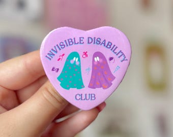 Invisible Disability Club Badge - Crafted in Chaos - Disabled - Spoonie - Chronic Illness