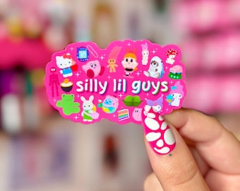 Silly Lil Guys Sticker - Crafted in Chaos - Trinket Collector - Nostalgia Sticker