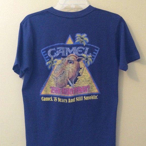 Camel Cigarettes Joe Camel T Shirt - 80's Vintage Advertising