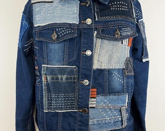 Rag patchwork denim jacket dej-005