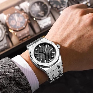Hugo Poedagar Relógio de Luxo Royal Oak Aço Inoxidável