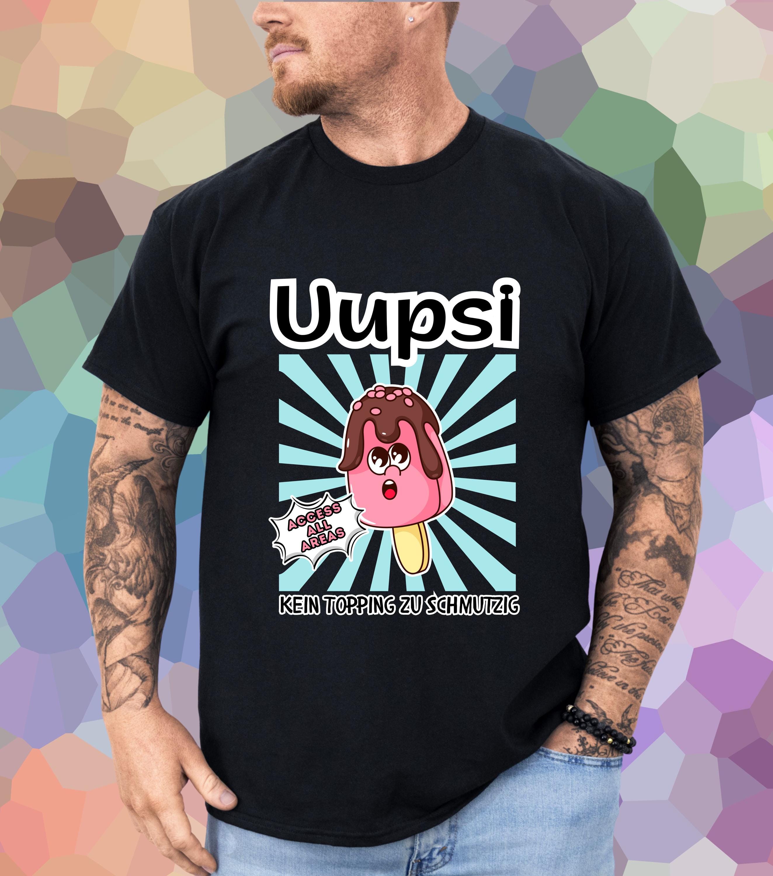 Uupsi Unisex Shirt Gift Birthday Chocolate Ice Cream T-shirt Dirty