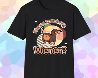 Wiener Dog T-Shirt, Dachshund Tee, Dog Lover Gift, Funny Graphic Shirt, Versatile Unisex Softstyle Tee, Adult Humor Shirt