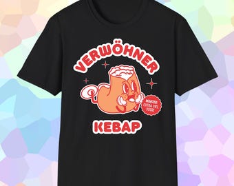 Spoiler Kebap Unisex T-Shirt, Funny Doner Gift Shirt, Flirty Saucy Tee, Sexy Gag Top, Swap Sosse, Defiant Humor Apparel