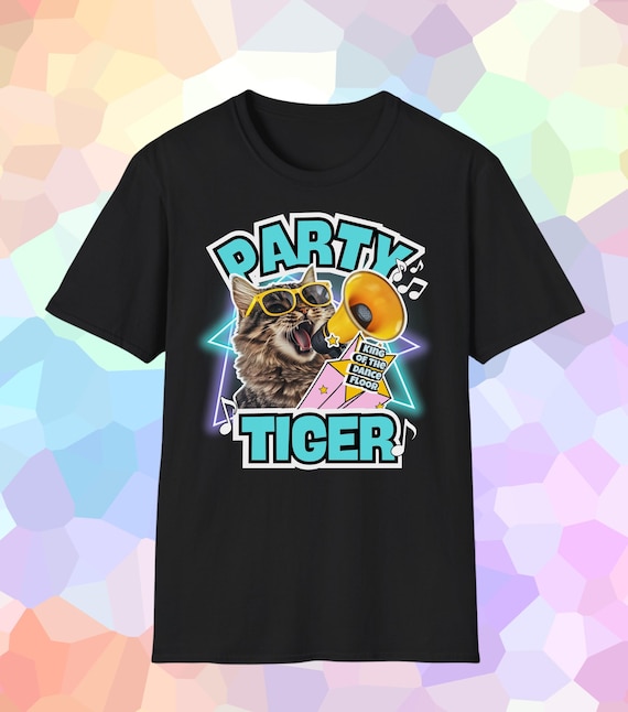 パーティータイガーTシャツ パーティーを祝いましょう ワイルドに 