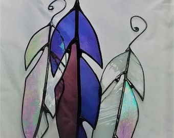 Juego de 3 plumas de vidrieras