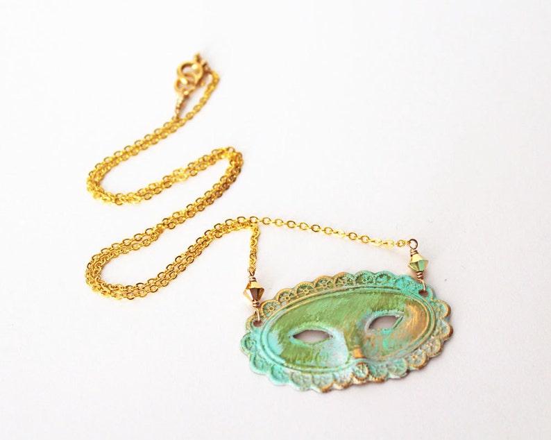 Mask Necklace Theater Lovers Theater Mask Necklace Etsy