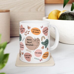 Empowerment Affirmation Mug | Motivational Coffee Cup for Self-Care, Mindfulness, Gift for Friends, Positive Quotes, Cup of Encouragement