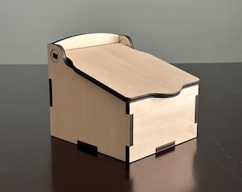 Caja de almacenamiento de escritorio con tapa