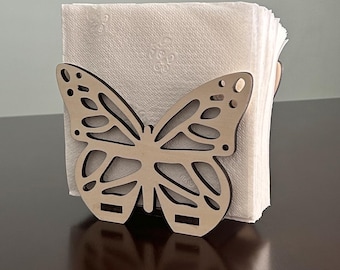 Servilletero con forma de mariposa