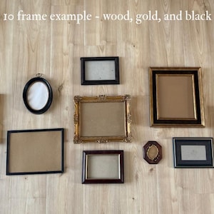 Vintage Gallery Wall Frames- Customizable, Ready to Hang, Made to Order image 9