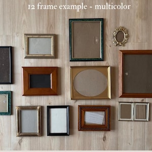 Vintage Gallery Wall Frames- Customizable, Ready to Hang, Made to Order image 7