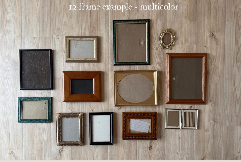 Vintage Gallery Wall Frames- Customizable, Ready to Hang, Made to Order image 7