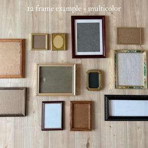 Vintage Gallery Wall Frames- Customizable, Ready to Hang, Made to Order image 4