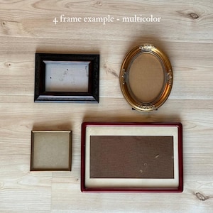 Vintage Gallery Wall Frames- Customizable, Ready to Hang, Made to Order image 3