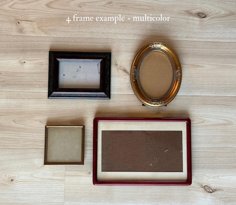 Vintage Gallery Wall Frames- Customizable, Ready to Hang, Made to Order image 3