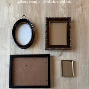 Vintage Gallery Wall Frames- Customizable, Ready to Hang, Made to Order image 6