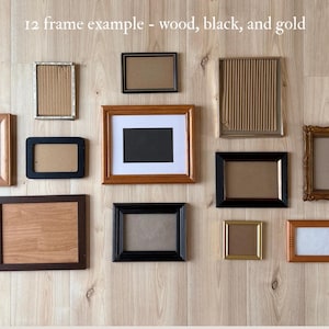 Vintage Gallery Wall Frames- Customizable, Ready to Hang, Made to Order image 5