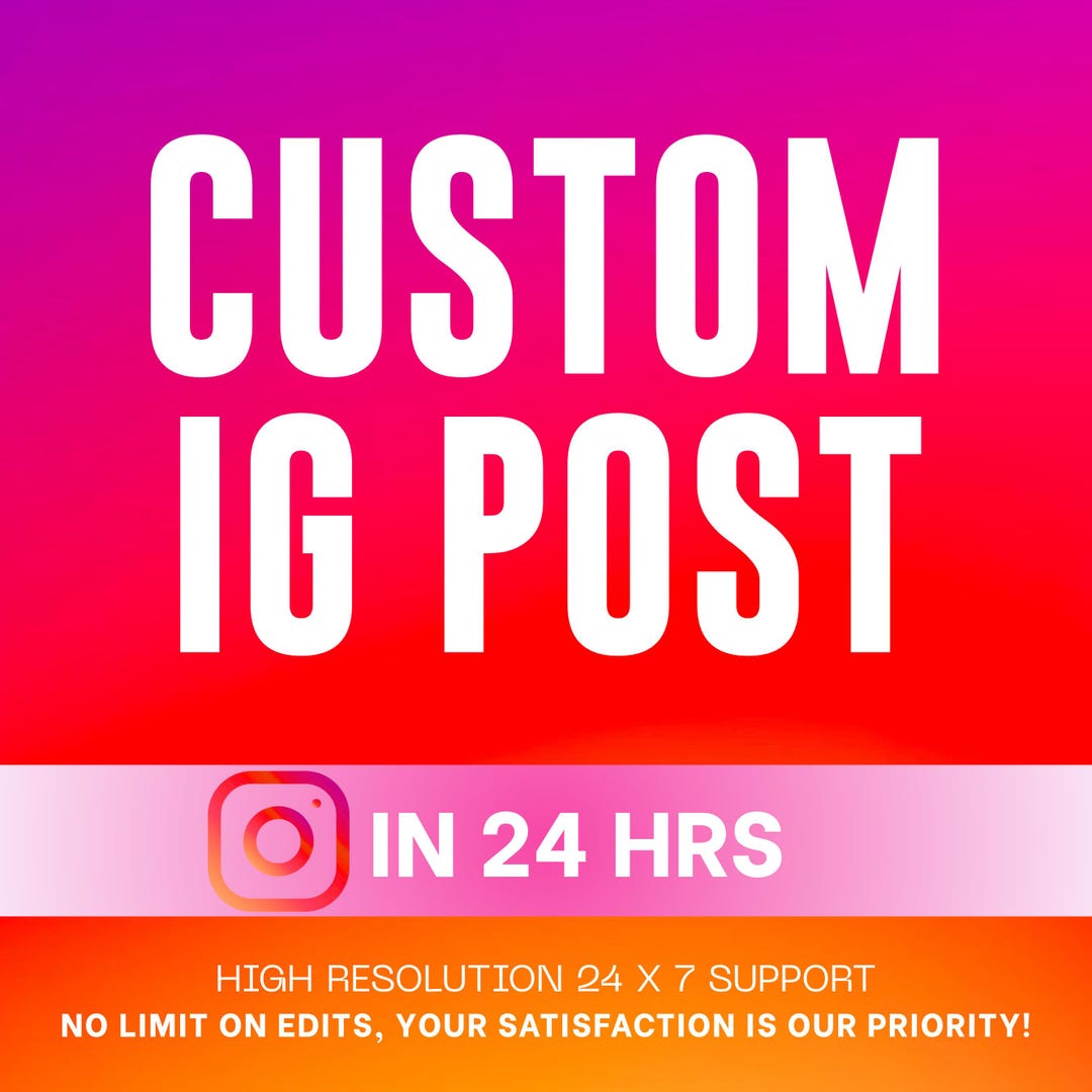 Custom Instagram Post, Social Media Post, Hire Me, Hire A Graphic ...