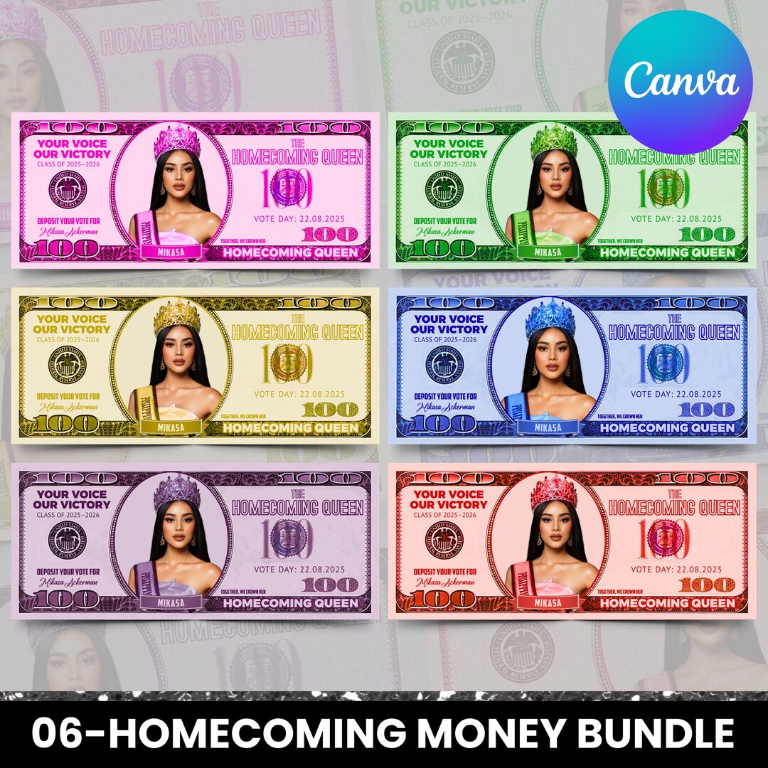 Queen Campaign Money Bundle,editable Fake Money,