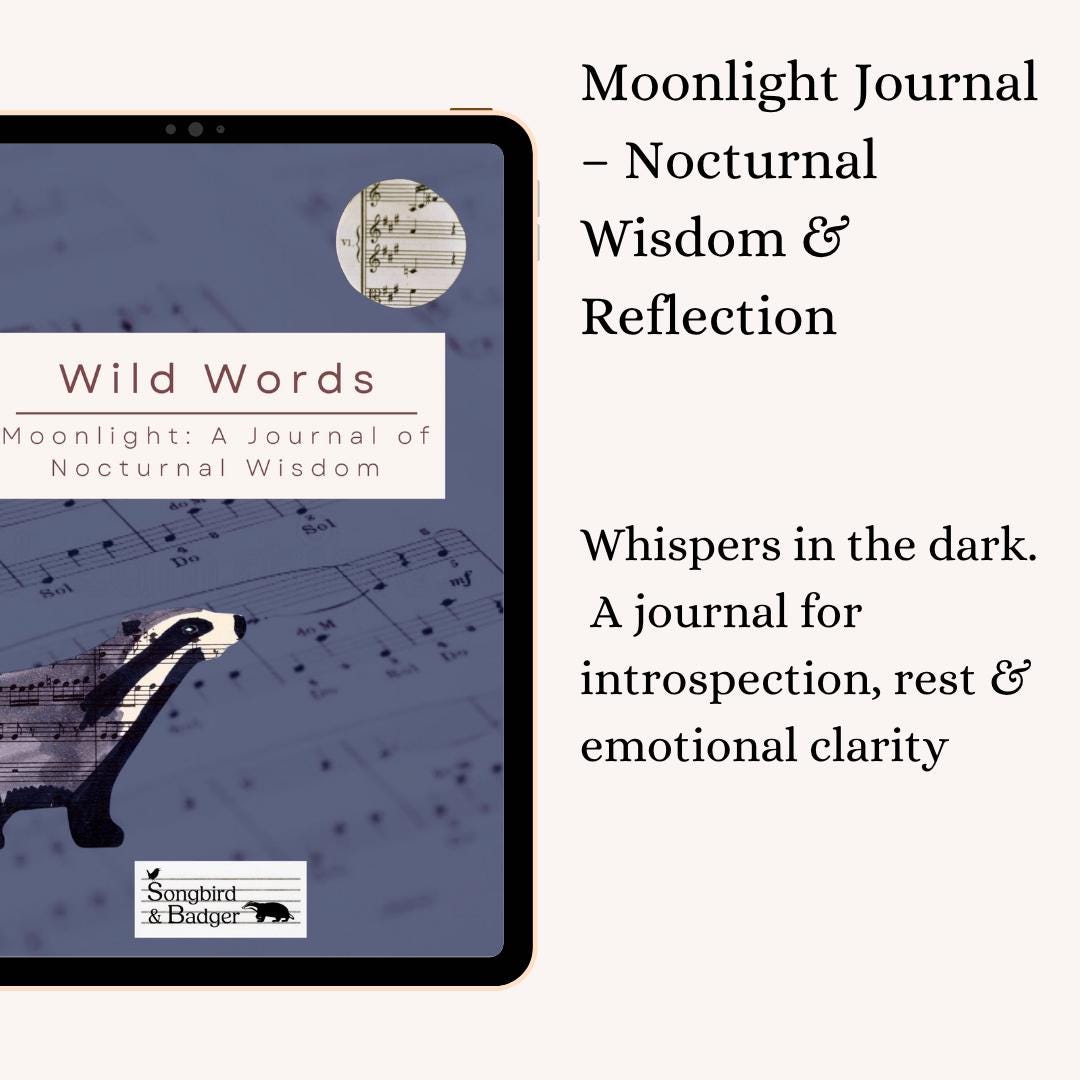 New Year Night Journal | Printable Wellness Journal | Moonlight ...