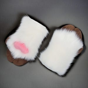 Handmade Fursuit Paws Sheep Foot, Furry Sheep Gloves Cospaly, Pre Made Pair, Cat Cosplay Glove, Puppy Glover Wolf Paws, Fox Paws Custom