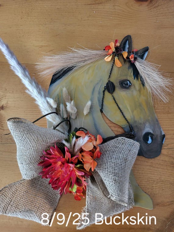 Original, unique custom horse wall hanging art. No two will be alike.