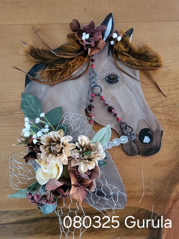 Original, unique custom horse wall hanging art. No two will be alike.