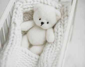 Mini Bear Knitting Pattern – Toy Animal (PDF Pattern)