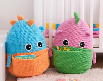 Padrão de tricô para monstro de crochê - Padrão de brinquedo animal em PDF