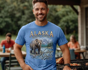 Camiseta unissex de gola redonda, modelo 5000, em tecido pesado | Gildan® Azul Carolina