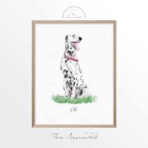 Ritratto personalizzato di un animale domestico ad acquerello, dipinto di un animale domestico, ritratto di un cane da una foto, regalo per gli amanti dei cani, regalo per il proprietario di un cane, regalo commemorativo per un animale domestico