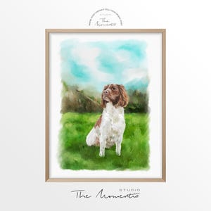 Ritratto di animale domestico personalizzato ad acquerello, ritratto di cane personalizzato da foto, ritratto di animale domestico dipinto a mano, regalo commemorativo per cane, regalo per la perdita di un animale domestico, dipinto di animali domestici