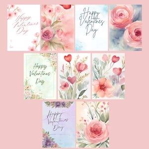 Cartão de Dia dos Namorados para Imprimir | Presente DIY Bonito e Romântico | Download Instantâneo