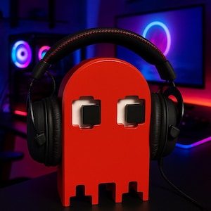 Support pour casque Pac-Man Ghost - Accessoire de bureau rétro pour gamer, cadeau geek pour les joueurs, décoration de jeu unique