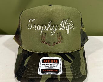 Embroidered Trophy Wife Hat, Trophy Wife Gift, Hunting Gift  display picture 1