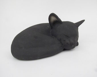 Black Cat Sculpture - Ashes Urn (OR)