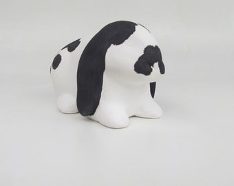 Mini Lop Rabbit Urn (WT-BK)